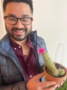 A man and his cactus (Sahil Chaturvedi)