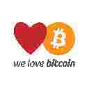 we love bitcoin (heart + logo)